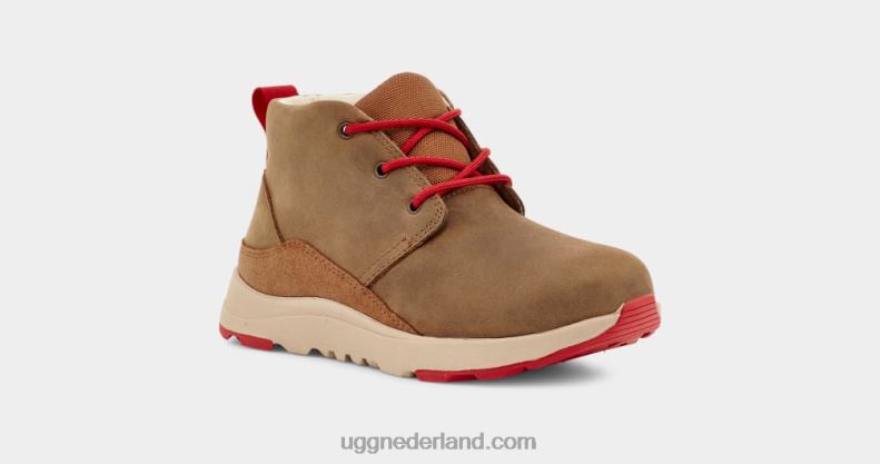 kinderen walnoot/samba rood leer UGG kano iii weer 686ZP1762
