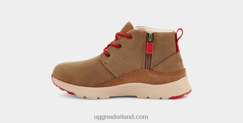 kinderen walnoot/samba rood leer UGG kano iii weer 686ZP1762