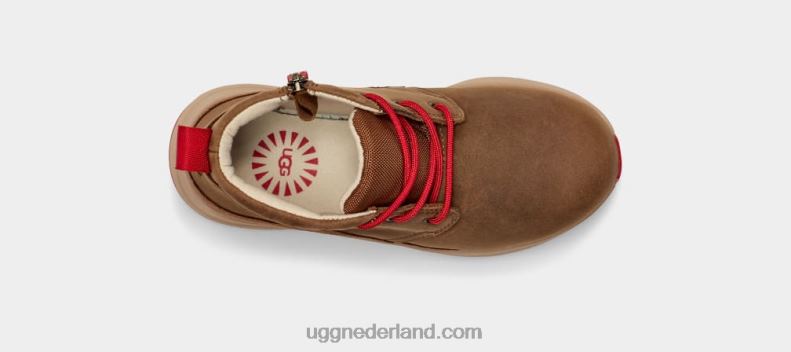 kinderen walnoot/samba rood leer UGG kano iii weer 686ZP1762