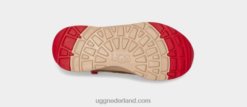 kinderen walnoot/samba rood leer UGG kano iii weer 686ZP1762