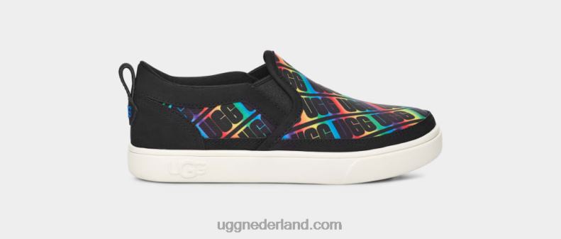 kinderen zwarte regenboog UGG caplan instapper 686ZP255