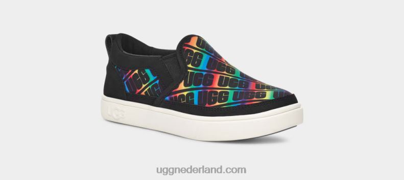 kinderen zwarte regenboog UGG caplan instapper 686ZP255