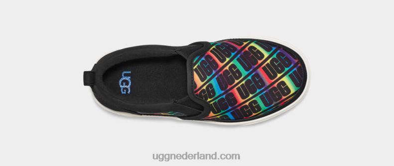 kinderen zwarte regenboog UGG caplan instapper 686ZP255