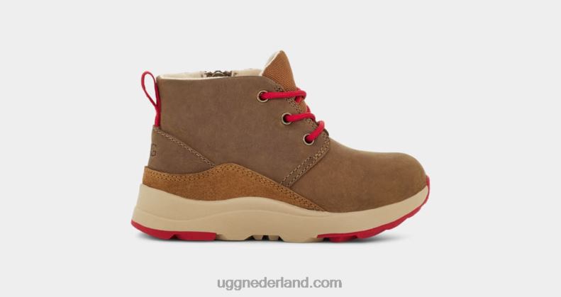 peuters walnoot/samba rood leer UGG kano iii weer 686ZP1986
