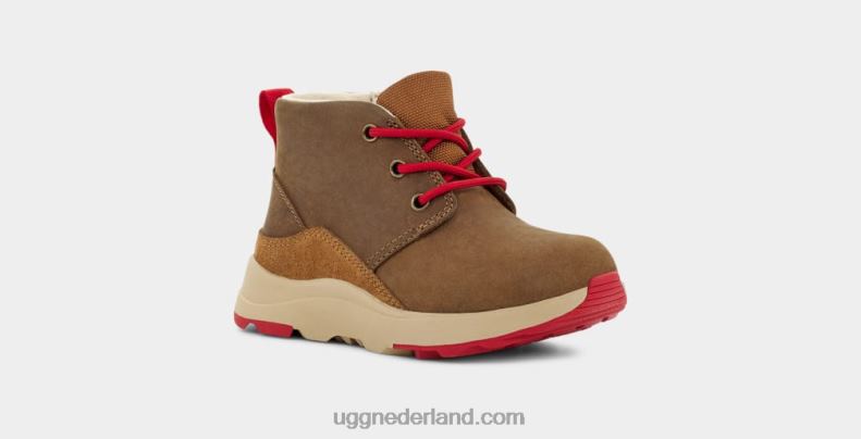 peuters walnoot/samba rood leer UGG kano iii weer 686ZP1986