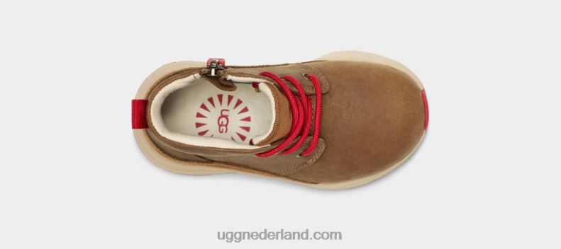 peuters walnoot/samba rood leer UGG kano iii weer 686ZP1986