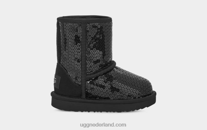peuters zwart UGG klassieke korte dikke pailletten 686ZP2093