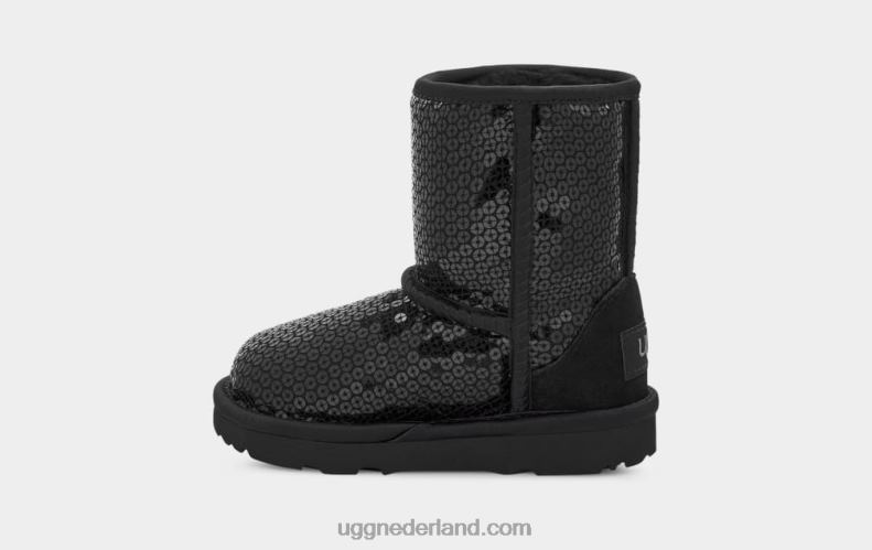 peuters zwart UGG klassieke korte dikke pailletten 686ZP2093