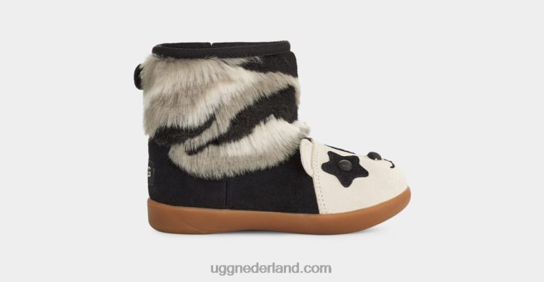 peuters zwart UGG panda knuffel 686ZP318