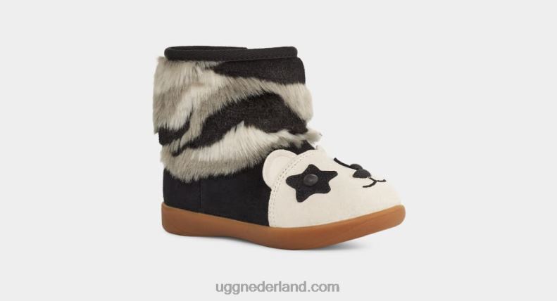 peuters zwart UGG panda knuffel 686ZP318
