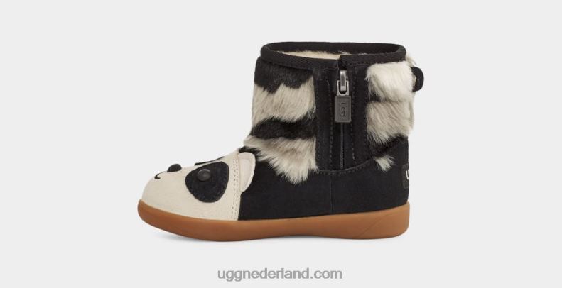peuters zwart UGG panda knuffel 686ZP318