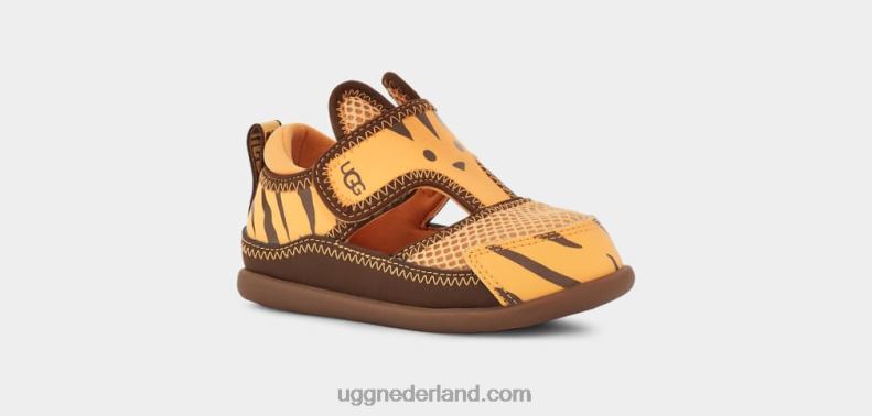 peuters madeliefje/donkere aarde UGG Delta Tijgerstuffie met gesloten teen 686ZP2000