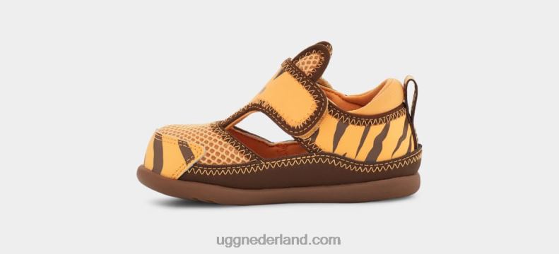 peuters madeliefje/donkere aarde UGG Delta Tijgerstuffie met gesloten teen 686ZP2000