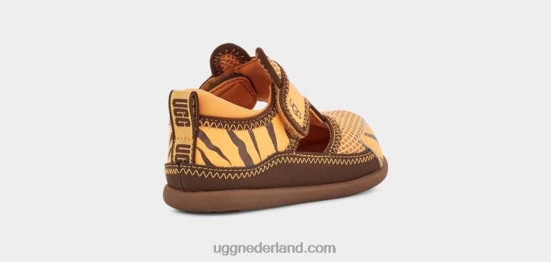 peuters madeliefje/donkere aarde UGG Delta Tijgerstuffie met gesloten teen 686ZP2000