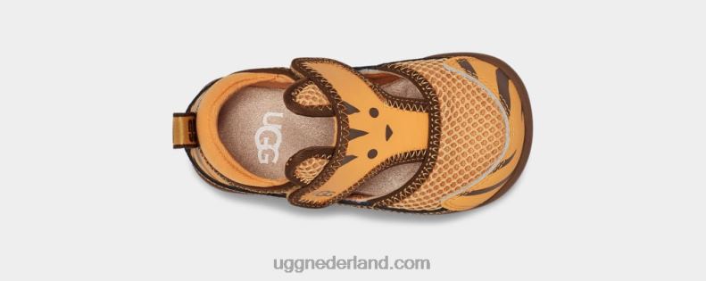 peuters madeliefje/donkere aarde UGG Delta Tijgerstuffie met gesloten teen 686ZP2000