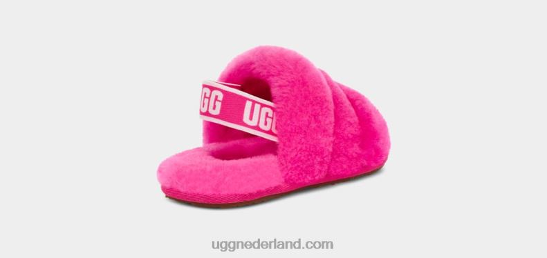 peuters rots roos UGG pluis ja schuif 686ZP1979