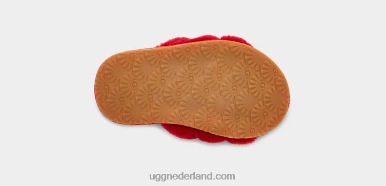 peuters samba rood UGG pluis ja schuif 686ZP1990