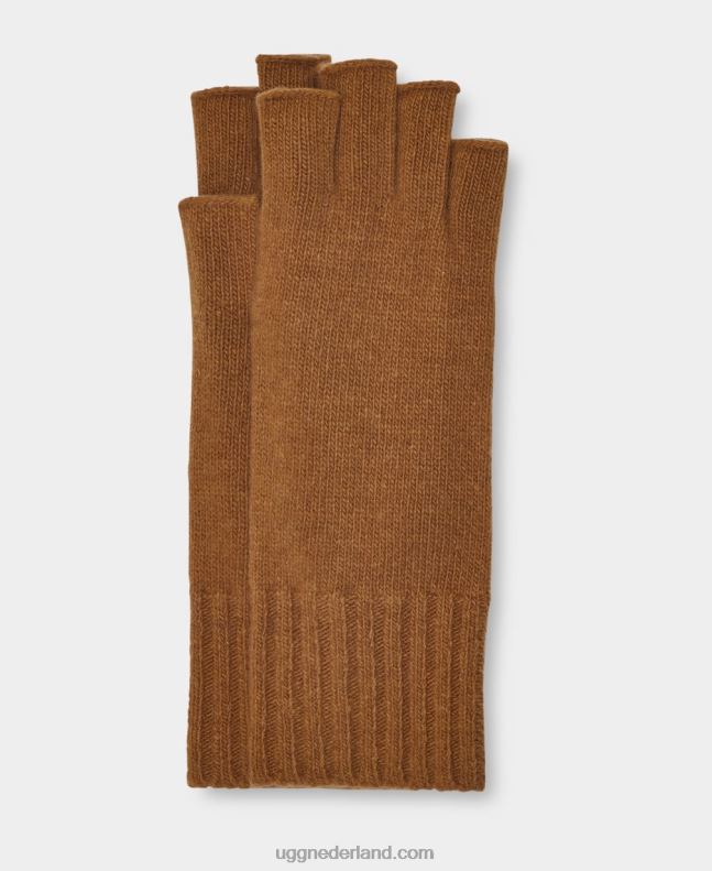 vrouwen Cammello scuro UGG pryce vingerloze handschoen 686ZP134