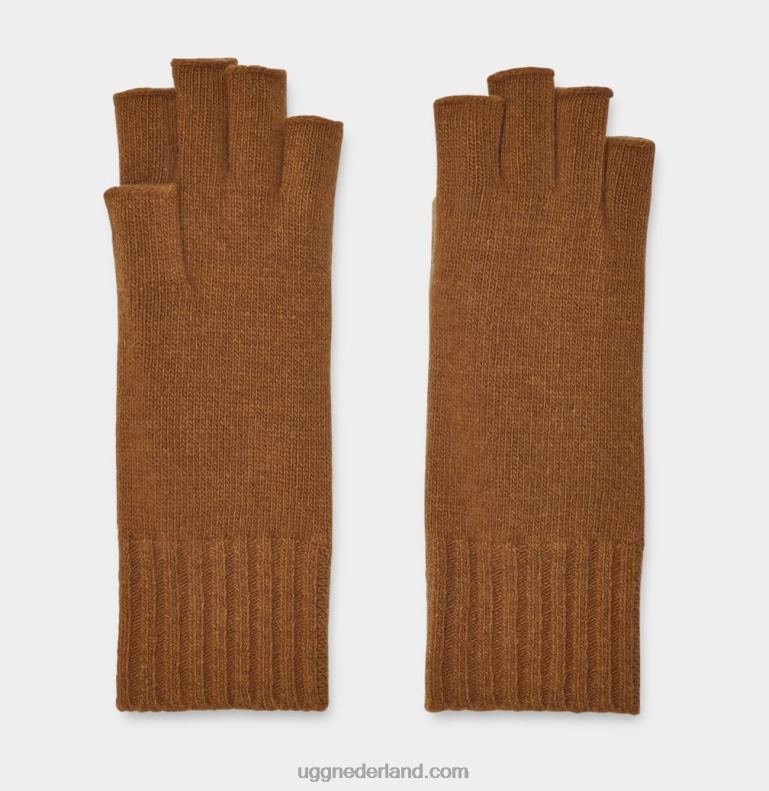 vrouwen Cammello scuro UGG pryce vingerloze handschoen 686ZP134