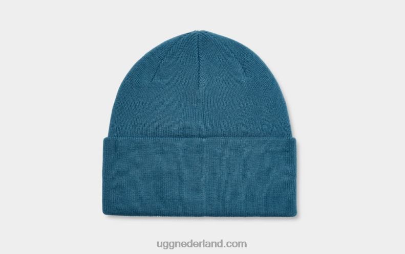 vrouwen blauwe saffier UGG Muts met 3D-logo 686ZP1231