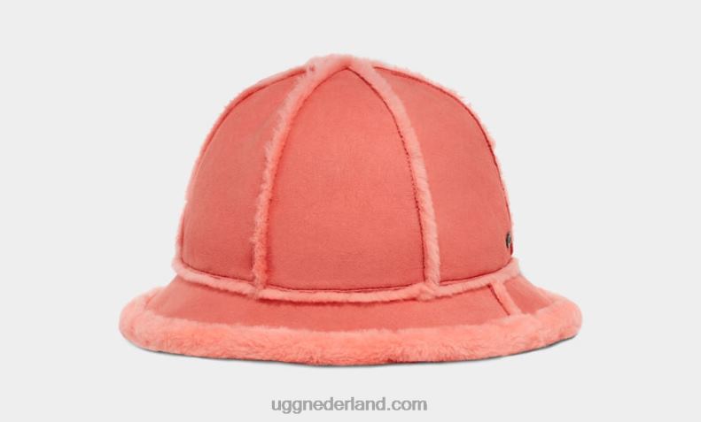 vrouwen zeester roze UGG vissershoed van schapenvacht 686ZP154