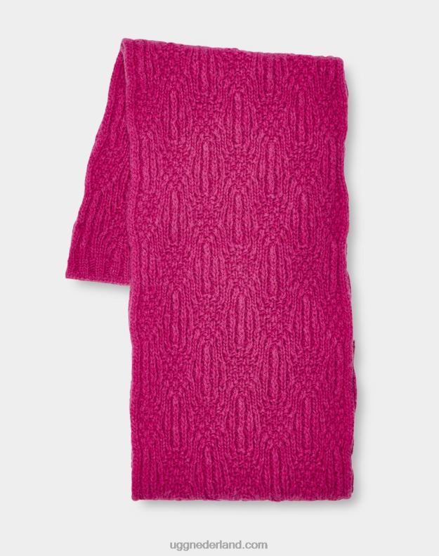 vrouwen Very berry UGG desmond kabel gebreide sjaal 686ZP1249