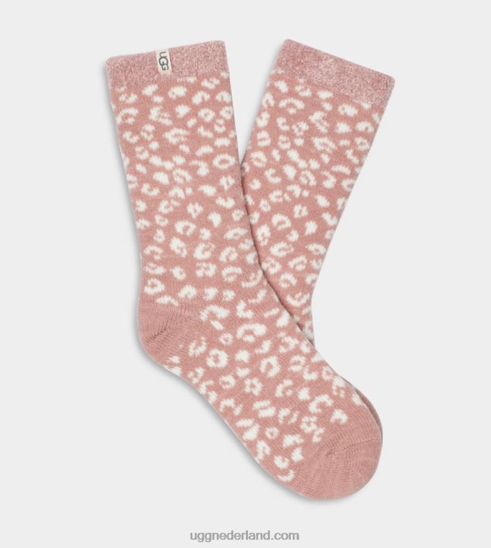 vrouwen klif luipaard UGG josephine fleece gevoerde sok 686ZP644