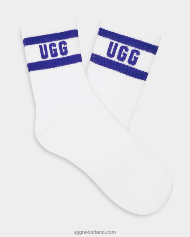 vrouwen wit/diep marineblauw UGG dierson logo kwartsok 686ZP382