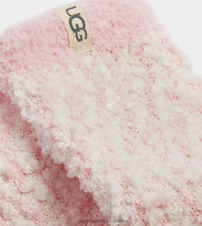 vrouwen zeeschelp roze UGG gezellige chenille sok 686ZP4
