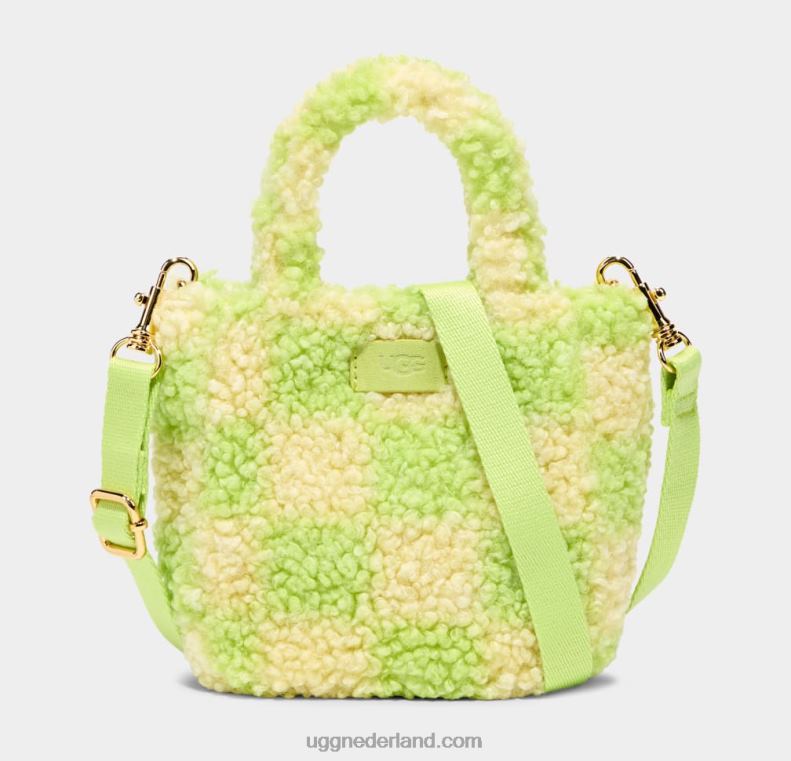 vrouwen honingraat/levendig groen UGG maribel mini tas sherpa 686ZP145