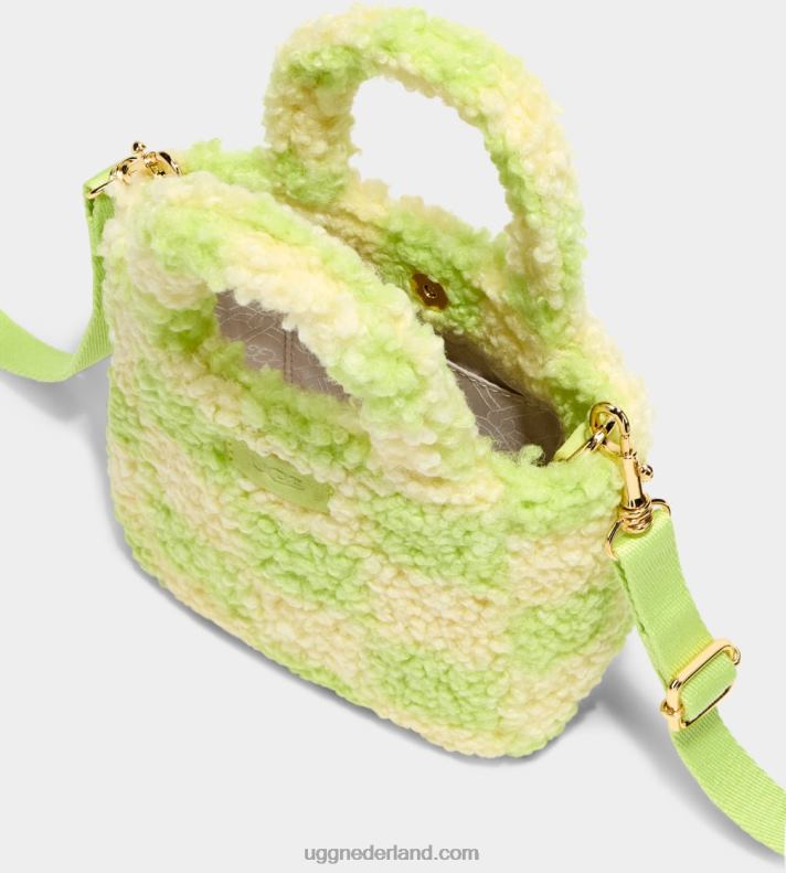 vrouwen honingraat/levendig groen UGG maribel mini tas sherpa 686ZP145