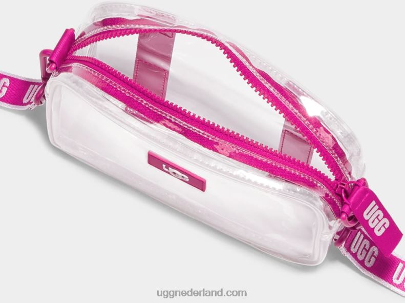 vrouwen rotsroos/helder UGG janey ii transparant 686ZP1378