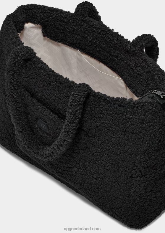 vrouwen zwart UGG adrina tote sherpa 686ZP1212