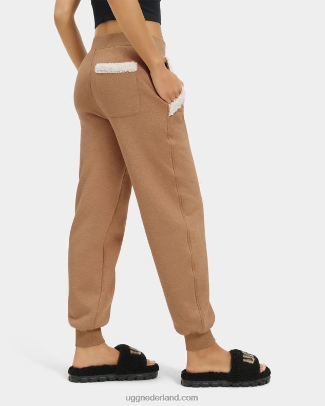 vrouwen heide kameel UGG daylin gebonden fleece broek 686ZP1247