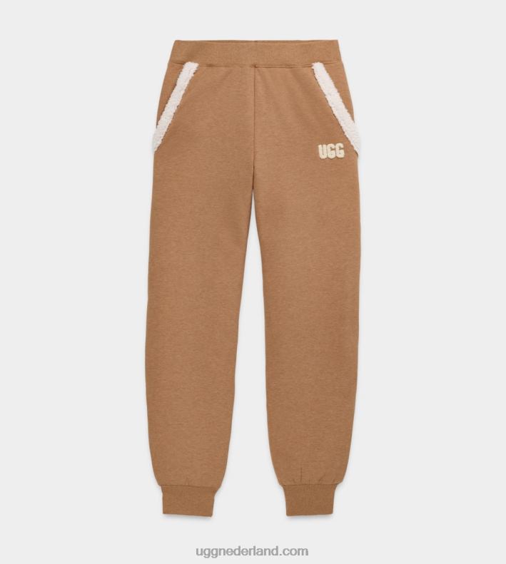 vrouwen heide kameel UGG daylin gebonden fleece broek 686ZP1247