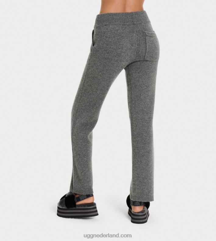 vrouwen houtskool UGG aida broek van kasjmiermix 686ZP1328
