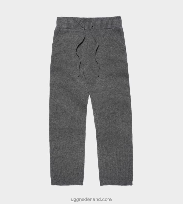 vrouwen houtskool UGG aida broek van kasjmiermix 686ZP1328