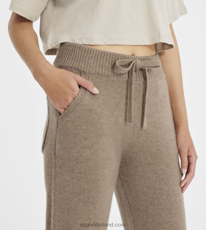 vrouwen kameel II UGG aida broek van kasjmiermix 686ZP1329