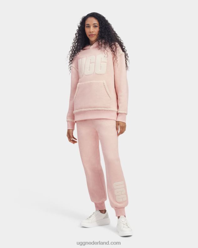 vrouwen roze nevel UGG daylin gebonden fleece broeklogo 686ZP1065