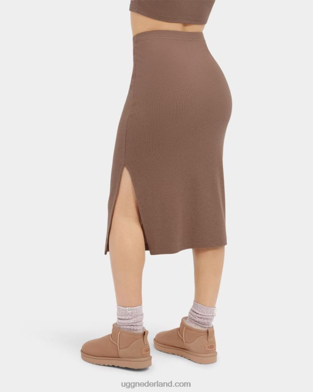 vrouwen schildpad UGG gianni geribbelde rok 686ZP1094