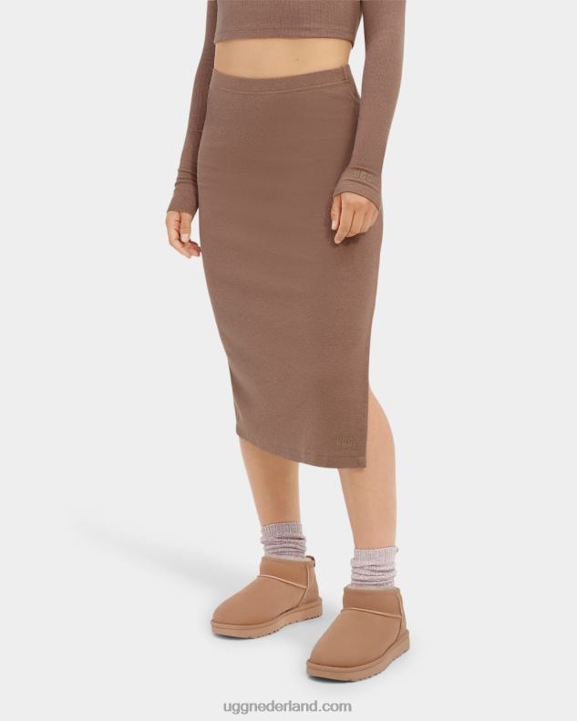 vrouwen schildpad UGG gianni geribbelde rok 686ZP1094