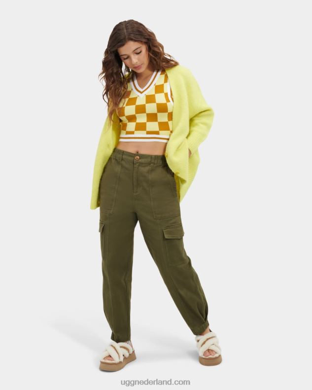 vrouwen verbrande olijf UGG kensley cargobroek 686ZP1251