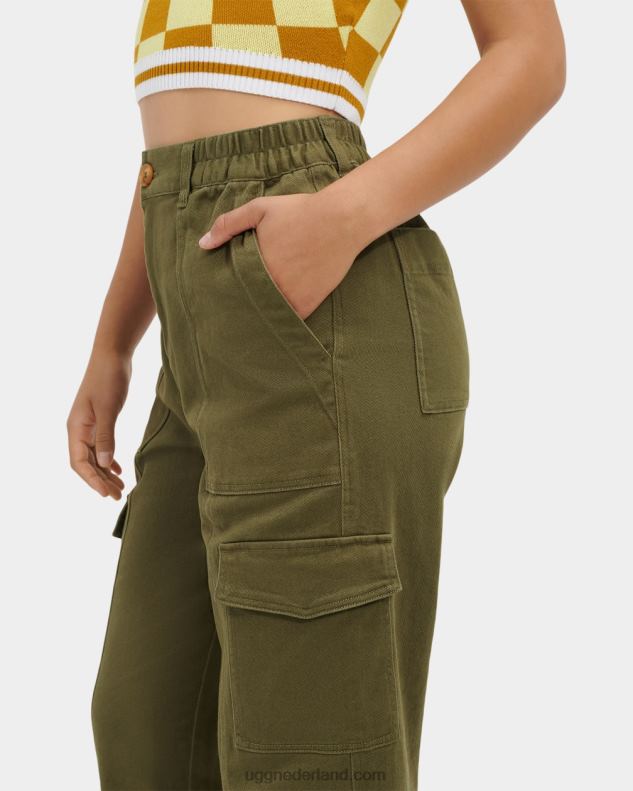 vrouwen verbrande olijf UGG kensley cargobroek 686ZP1251
