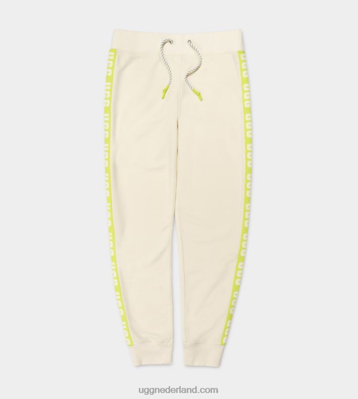 vrouwen wit/limoengeel UGG mijmering trainingsbroek 686ZP120