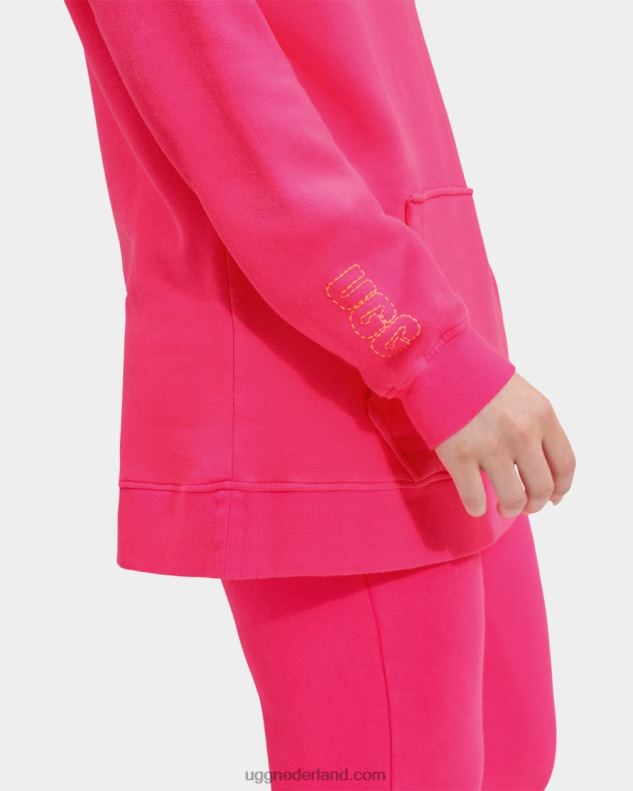 vrouwen Neon roze UGG Simone vriendje hoodie 686ZP1345