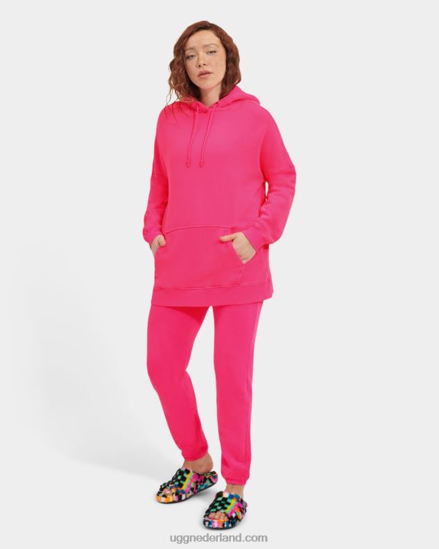vrouwen Neon roze UGG Simone vriendje hoodie 686ZP1345
