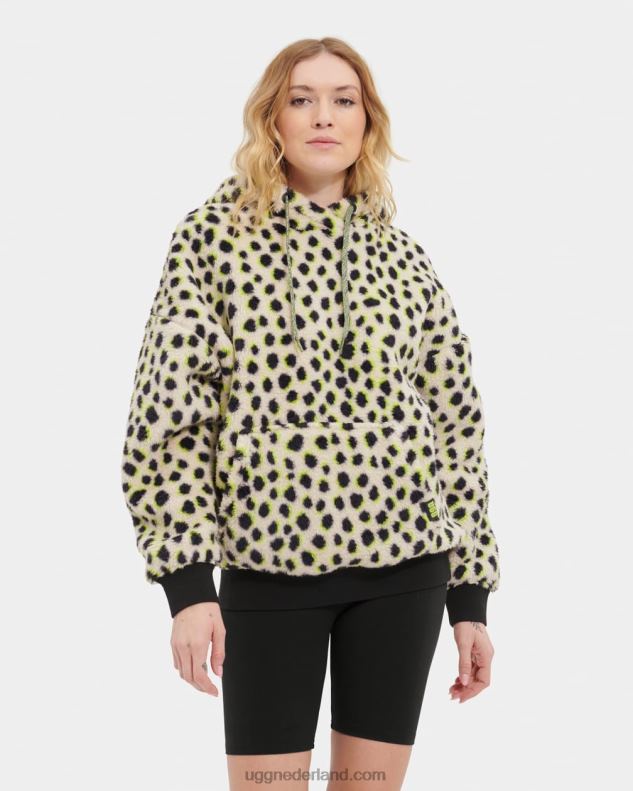 vrouwen Sleutel limoen UGG loyra sherpa hoodie animalia 686ZP104