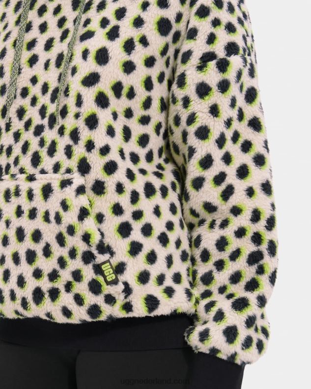 vrouwen Sleutel limoen UGG loyra sherpa hoodie animalia 686ZP104