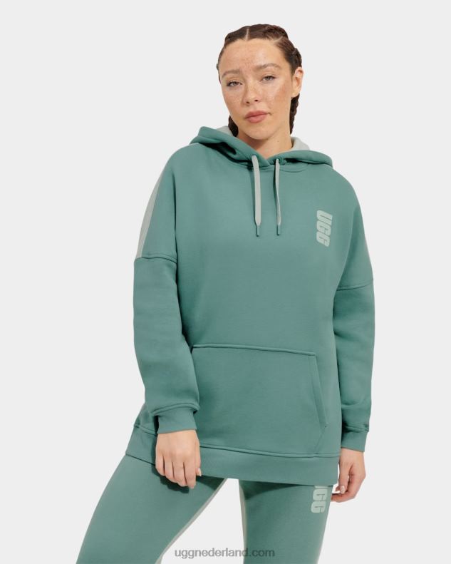 vrouwen aloë vera/stoep UGG simone tweekleurige hoodie 686ZP1144