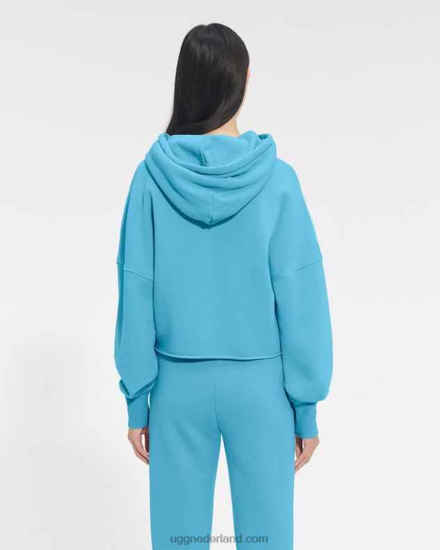 vrouwen bahama blauw UGG korte keira-hoodie 686ZP1289